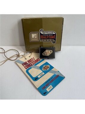 Super Bowl XXXV 35 Ravens Giants Halftime Show Kodak Camera MTV ETrade Pin Pass